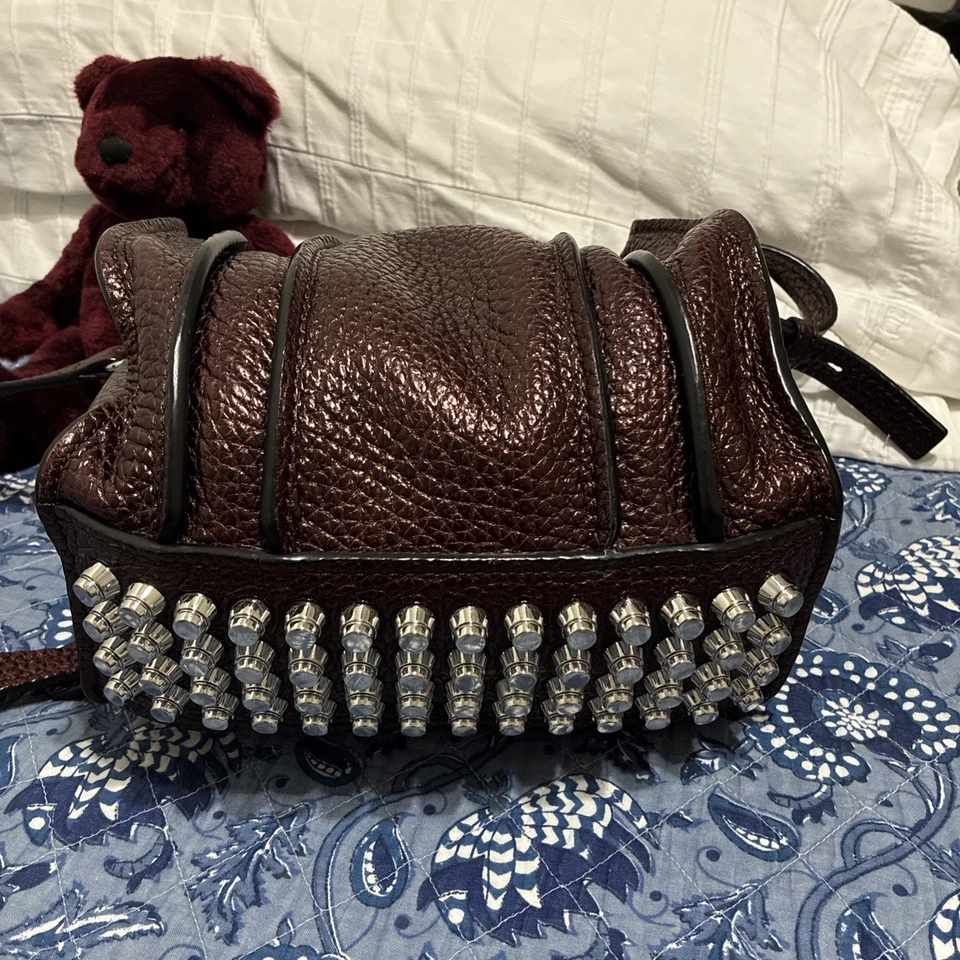 ALEXANDER WANG ROCCO 包 Chestnut 棕色古董老皮革斜挎包 $1095 — 第 2/4 张图片