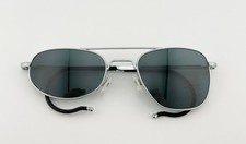 Randolph Engineering AH-64 Apache Pilot Sunglasses Eyeglasses 52-20 Matte Chrome