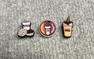 Crocs JIBBITZ Charms Dunkin Donuts Set Of 3
