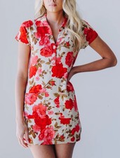 show me your mumu l Dress Women's Size M,sweater Dress, Dexter Button, Tan...