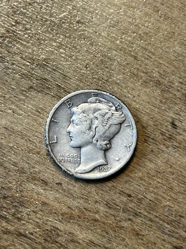 1937 Mercury Dime XF