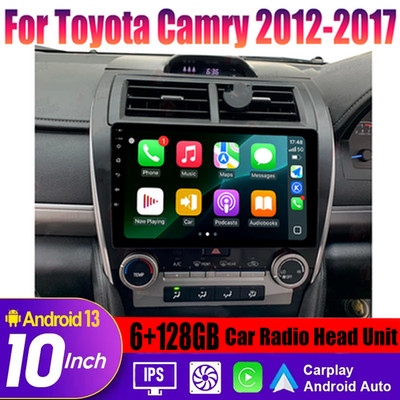 10'' Apple CarPlay & Android Auto Car Radio Head Unit For Toyota Camry 2012-2017