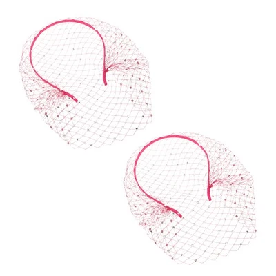 Voile de mariée avec bandeau en résille - Voile cage à oiseaux pour mariage, - Photo 1/4
