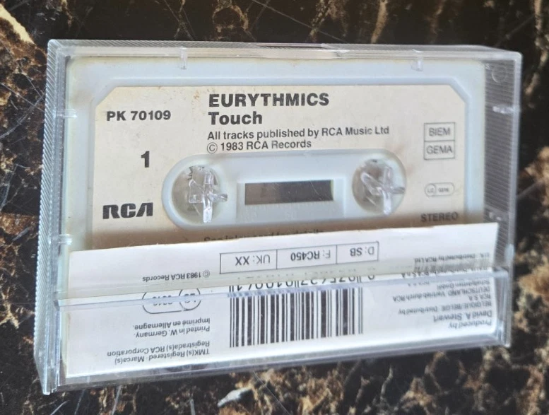 Eurythmics Touch original 1983 german cassette - Image 2 of 2