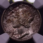 1938-S Mercury Dime NGC MS67+ Toned Gem Uncirculated Semi-Key Date Silver Coin