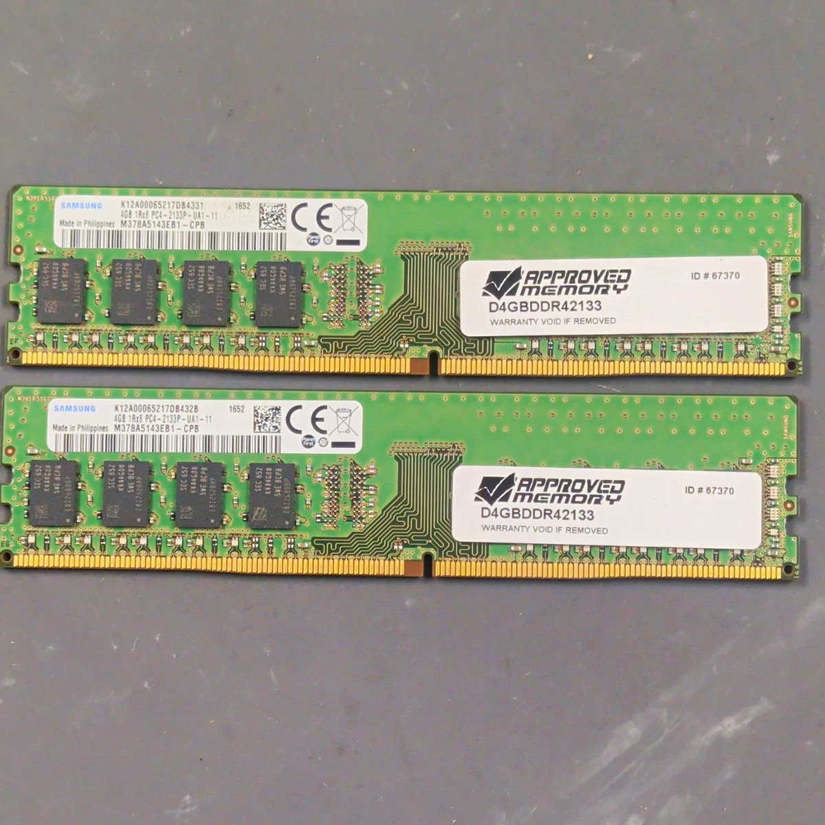 Samsung DDR4 SDRAM 4 GB Capacity per Module Memory (RAM) for sale