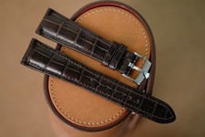 Handmade dark brown Rolex strap Rolex band size 20/16 can change size length 