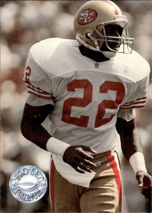 Card Platinum Pro Set 1991 # 268 Bowles San Francisco 49ers Platinum Performer