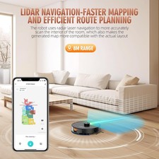 Robot Vacuum and Mop Combo Self-Emptying Station (60-Day), LiDAR Navigation 4