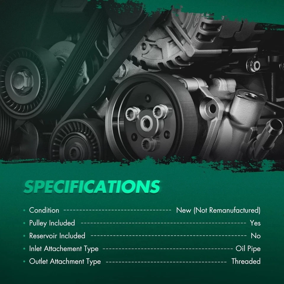 Nueva bomba de dirección asistida con polea para Mercedes-Benz C230 C280 C350 SLK280 SLK350 Foto 2 de 4