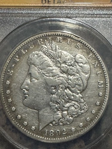 1892-s Morgan Silver Dollar, Better date, ANACS VF25 Details, Free shipping