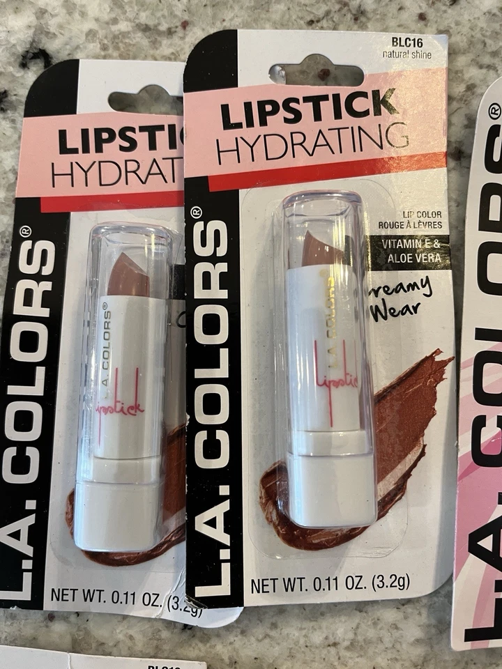 L.A. Colors Hydrating Lipstick New & Sealed Lot of 8 Berry Ice Sorbet Victory - Image 2 of 4