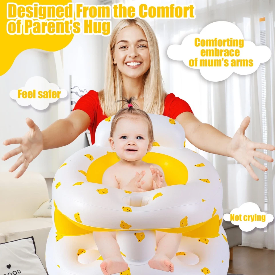 Модернизированное надувное детское сиденье для младенцев 3-36 месяцев, надувное детское кресло S... - Изображение 4 из 4