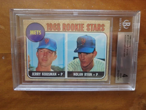 1968 Nolan Ryan Rookie Baseball Card Beckett Graded 4 BGS