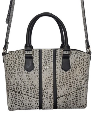 Guess Crossbody Purse Handbag Satchel Bag Grey & Black 