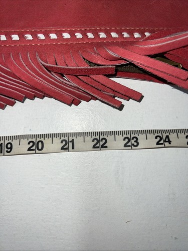 Neu aus altem Lagerbestand rote Chap-Parel Show Chaps mit Fransen verstellbare Taille 38" I-74 - Bild 11 von 17