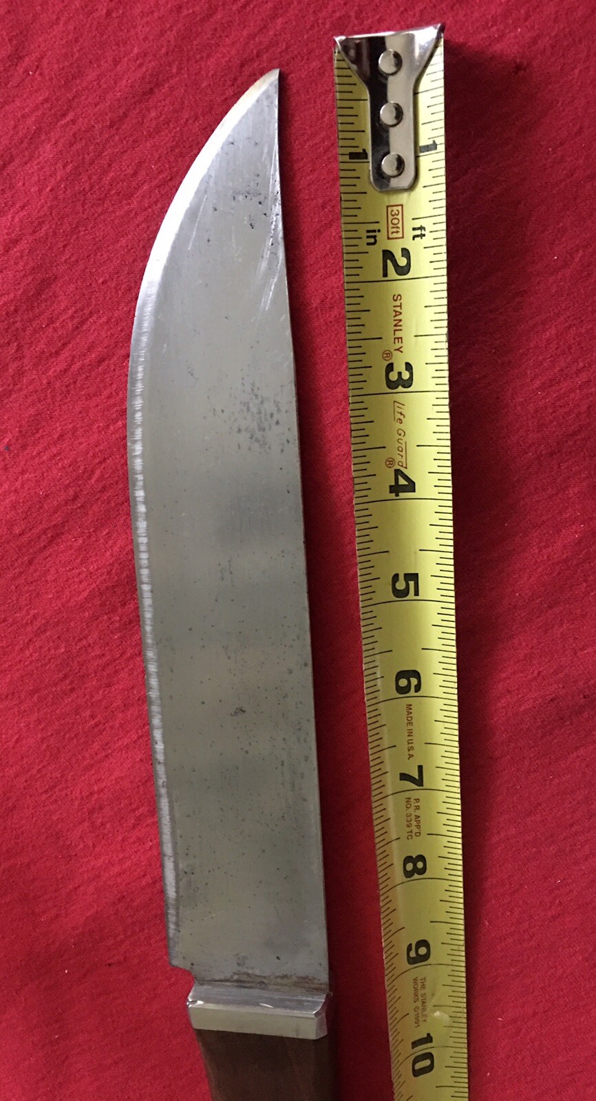 US THEATER KNIFE FROM CUT DOWN KNIFEWOOD HANDLE9”BLADE 14” OVERALL eBay