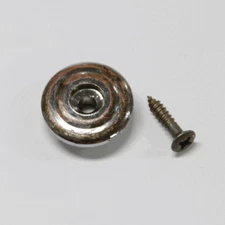 NEW Q-Parts Aged Collection Vintage String Retainer For P/J Bass - AGED NICKEL