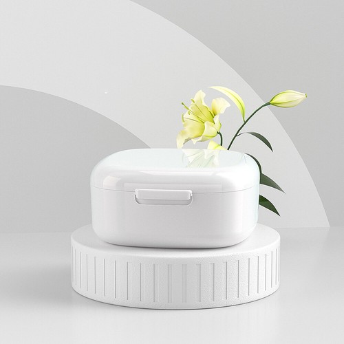 Denture Storage Box Dental Orthodontic Retainer Case False Teeth Brace Organizer - Picture 15 of 21