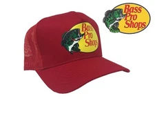 Bass Pro Shops OFFICIAL Hat Mesh Adjustable SnapBack Trucker Baseball Fishing 