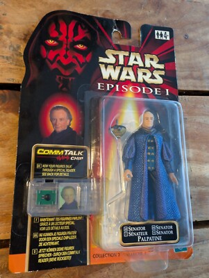 Hasbro Star Wars Senator Palpatine Comm Talk Chip Episode 1999 NEU OVP #84082