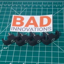 Dual Line Clamps for 2) 3/8" (0.375")/9.525mm Lines - Set of 4 with Hardware