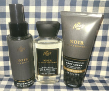 3 Piece NEW The Men's Shop NOIR Mist Cream Wash TRAVEL Set Bath Body Works