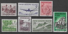 COCOS ISLANDS 1963-65. TWO SETS VERY FINE USED SG. 1 - 7.    (9065)