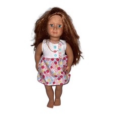 Our Generation Doll By Battat H18000-02 18" Auburn Hair, Blue Eyes With Dress