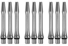 3 New Sets Mission Alicross Midi Dart Shafts - Ships w/ Tracking - Silver