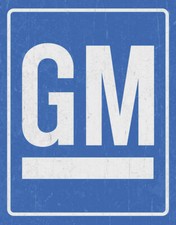 US Schild  ca. 31 x 40 cm GM General Motors Chevrolet Oldsmobile Pontiac Caddi