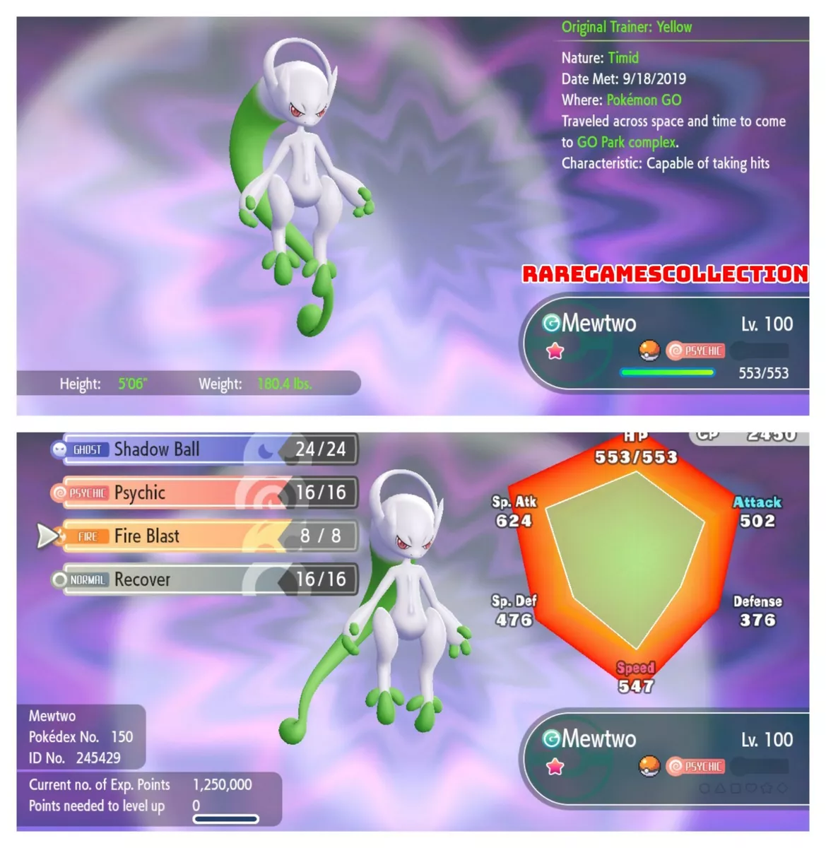 Pokemon GO - MewTwo ✨Shiny✨ and Original