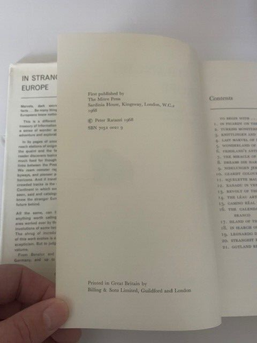 In Strangest Europe A Cabinet of Curiosities Rarities & Monsters HC DJ 1968 - Picture 4 of 12