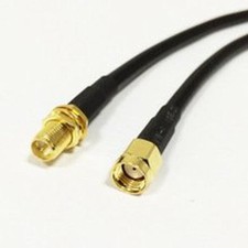 1pc RP SMA male to RP SMA female pigtail cable RG58 100cm for wireless router N