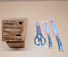 Wusthof Classic Ikon 3-Piece Utility Knife Block Starter Set - Acacia