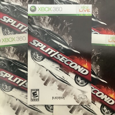 Split Second Microsoft Xbox 360 Instruction Manual Only