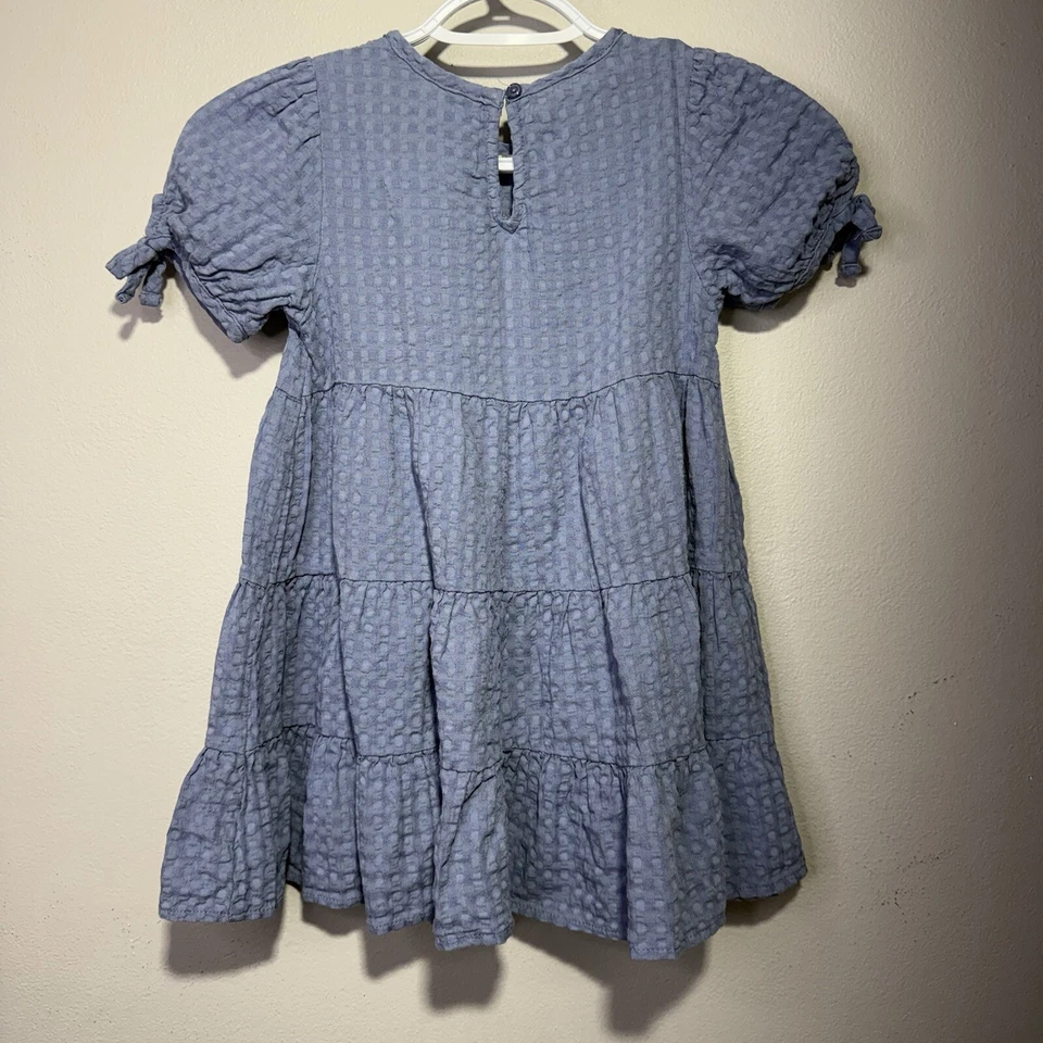 Vestido Carter’s Niños Niñas Azul Manga Abullonada en Niveles XS (4/5) Foto 2 de 4