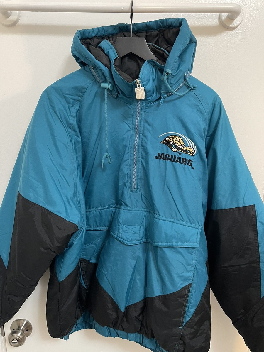Vintage 90s Logo 7 Jacksonville Jaguars Pull Over Jacket L