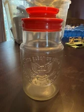 Bi-Centennial Commemorative Planters Peanut Jar Collectible 1976, Canister Clear