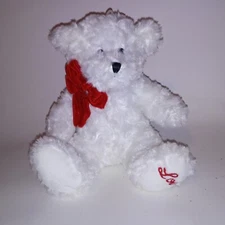 Teddy Bear Red White Love Stuffed Animal Plush Kids Toy Pretend Play