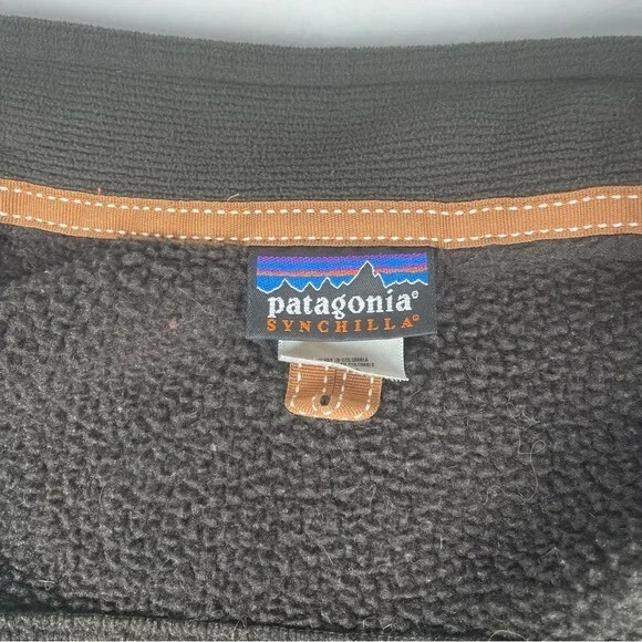 Patagonia Synchilla Zip Front Fleece Jacket Womens Size Medium M Brown