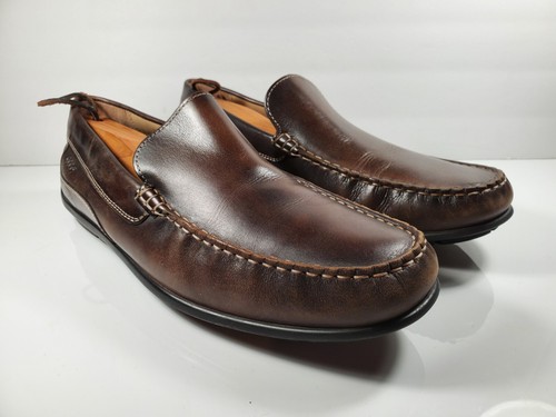 ecco Men's Brown Moccasin Loafer - Size 45 - Picture 2 of 9
