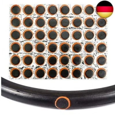 GOLRISEN 48 Stück Fahrradreifen Flicken Set Fahrrad Flickzeug Fahrradschlauch