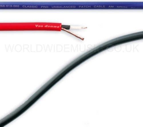 Van Damme Pro Grade Classic Unbalanced Pro-patch Cable - Sold by the metre