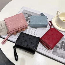 Women Ladies Small Leather Wallet Card Holder Folding Purse Clutch Mini Handbag