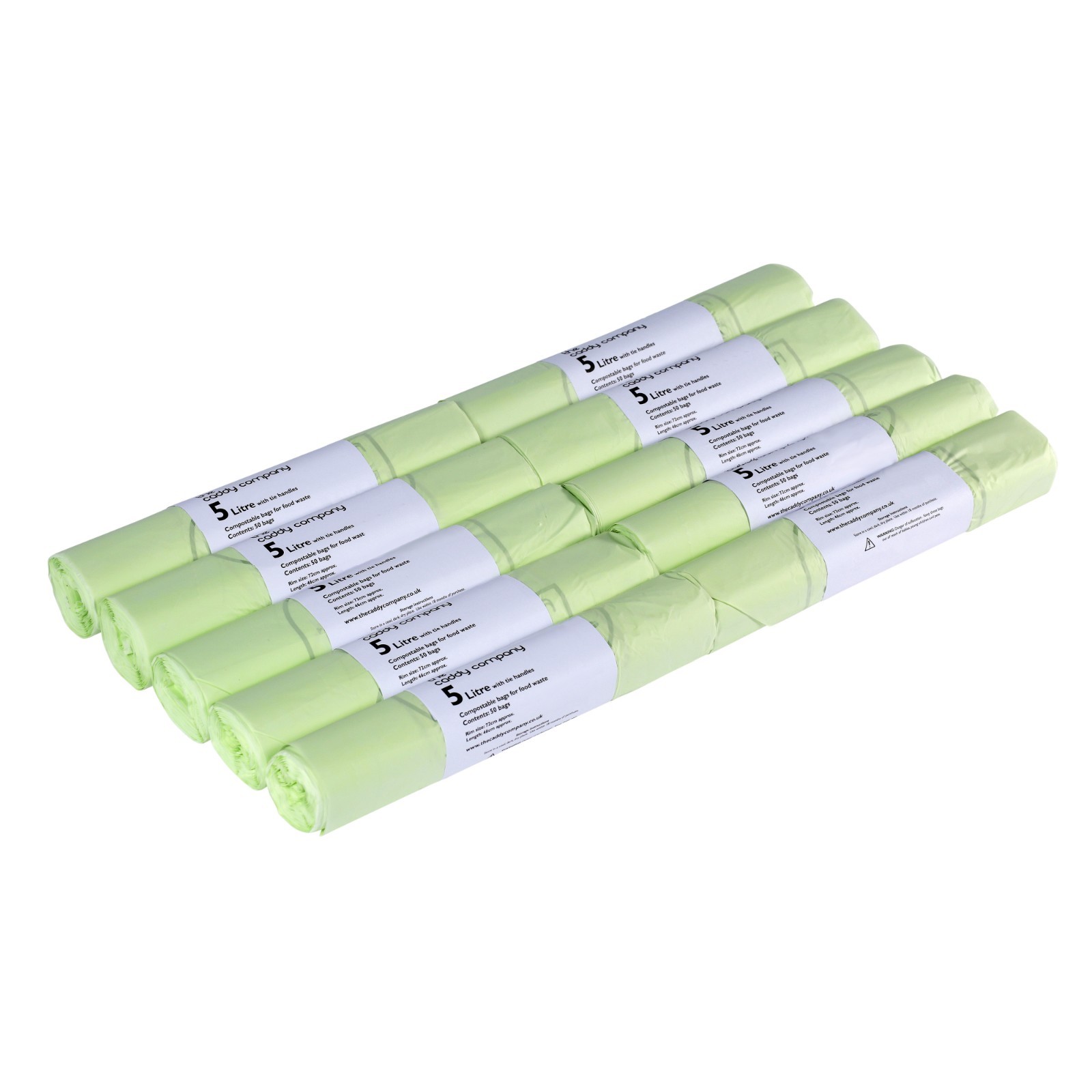 B&Q - 5L Tie Handle Compostable Kitchen Caddy Liners (Small)10 Rolls - Image 2