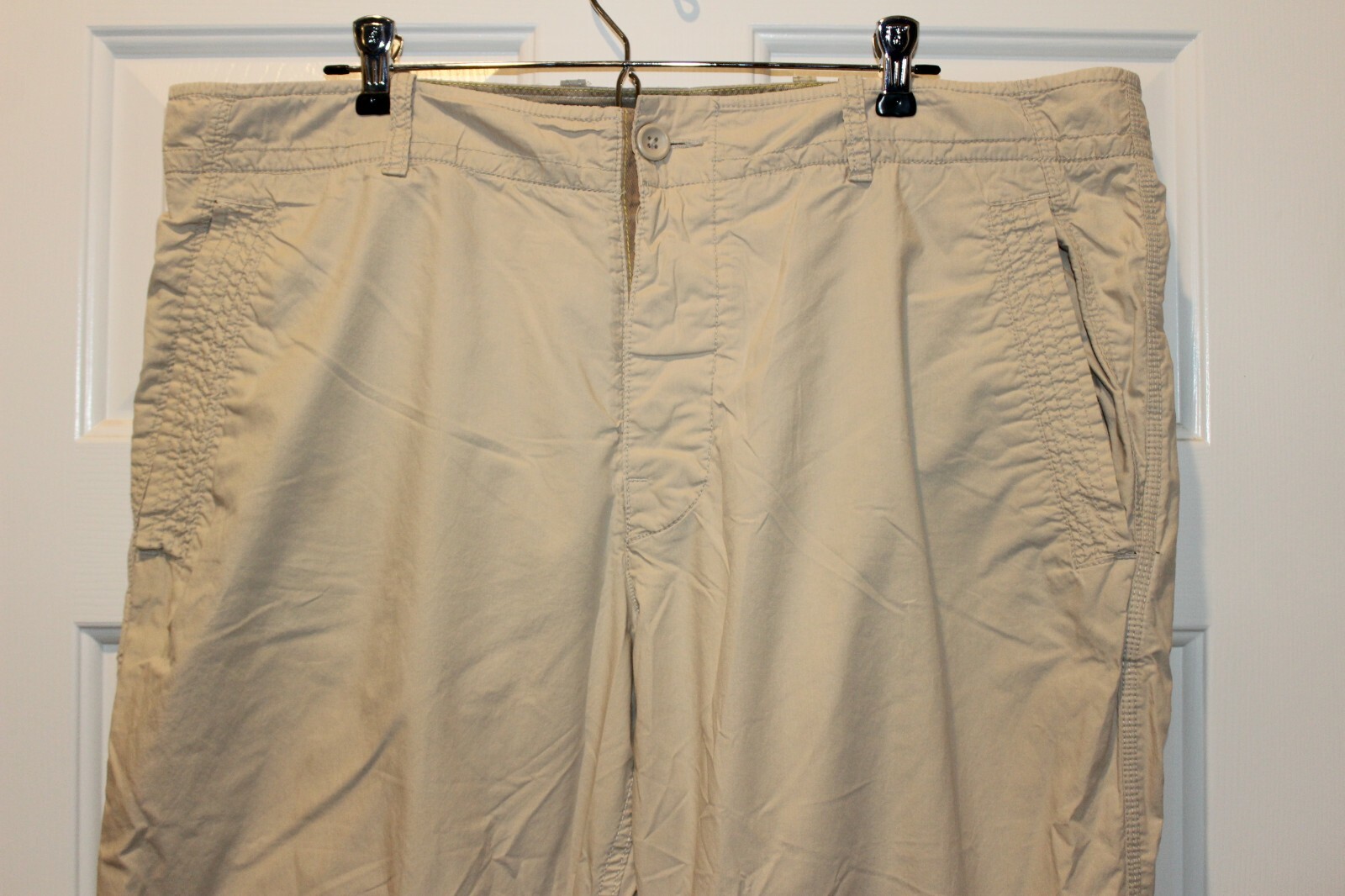 GAP Mens Tan Button Front Lightweight Cotton Pant… - image 3