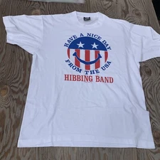 VTG Screen Stars Size Lg 1988 “ Have A Nice Day “ T-shirt Single Stitch