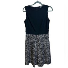 Ann Taylor Speckled Fit & Flare Career Dress Women's Size 8