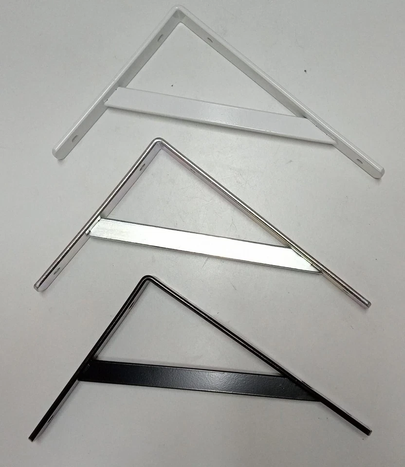 SUPPORTO BASE REGGI MENSOLA RINFORZATA STAFFA REGGIMENSOLA CM 25/30/35/40/50 - Immagine 2 di 4